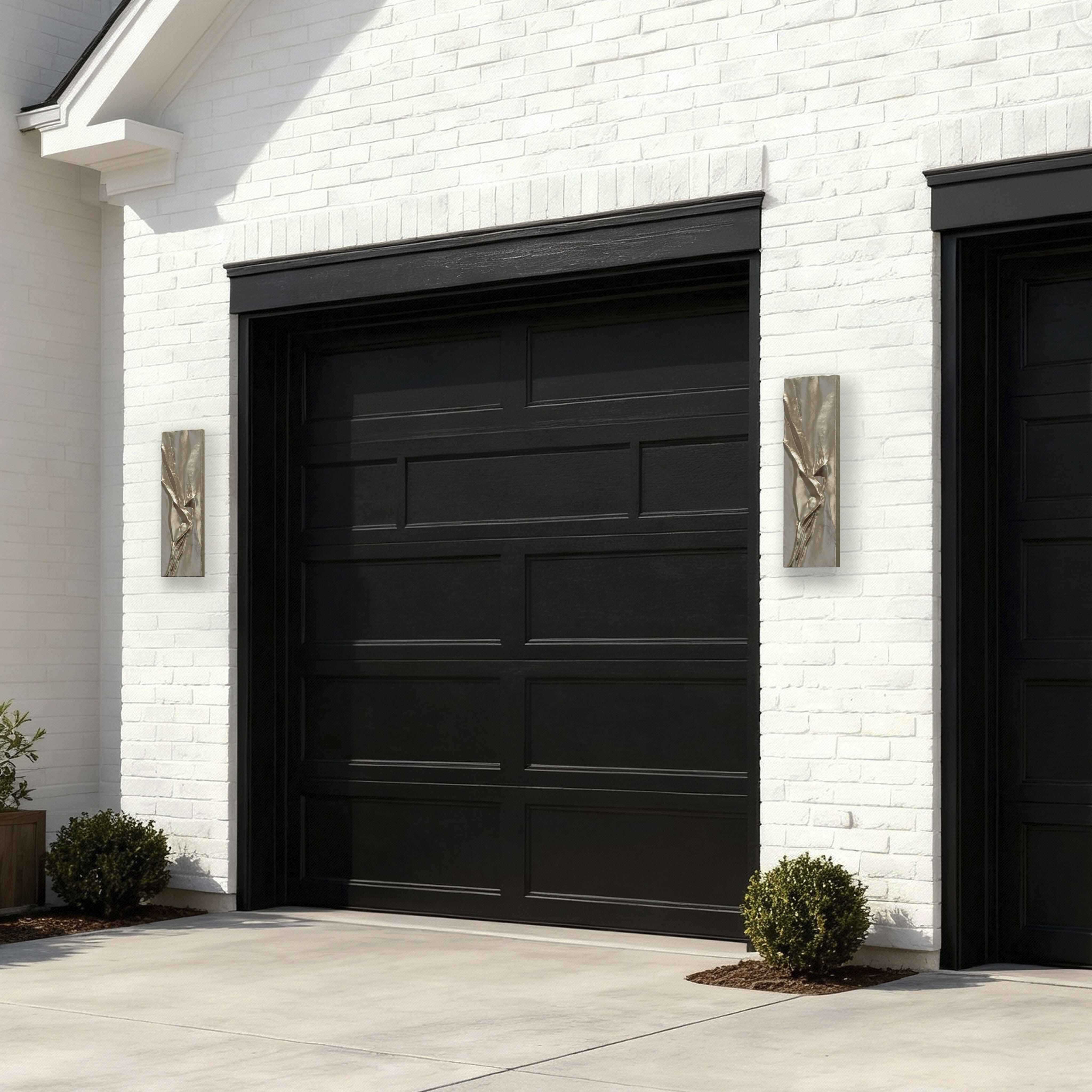 Chisel LED 26 inch Painted Washed Brass Outdoor Wall Sconce